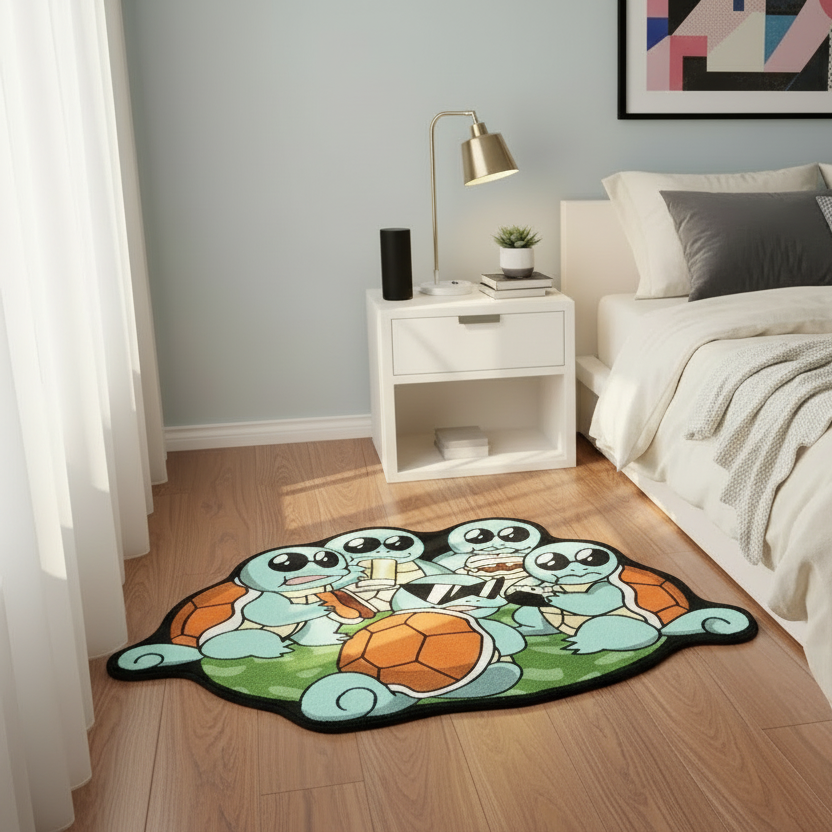 Squirtle Gang Rug